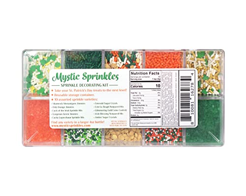 Mystic Sprinkles St. Patrick's Day Sprinkle Mixes (St. Patrick's Day Sprinkle Decorating Kit 5.7Oz) #TOP1