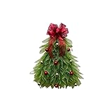 Handmade Inverted Tree Wreath - Christmas Decoration with Light - For Doors & Windows