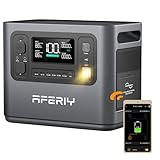 AFERIY ポータブル電源 P110 ぽーたふる電源 1008Wh リン酸鉄 大容量 業界最多ポート搭載1kWh電源 14出力ポート アプリ遠隔操作 定格出力1200W 瞬間最大2400W 1時間80%充電 ポータブルデンゲン 非常用電源 家庭用蓄電池 十年長寿命 パススル UPS機能10ms 純正弦波 100~110V 50Hz/60Hz 防災グッズ キャンプ・車中泊・停電・防災に最適