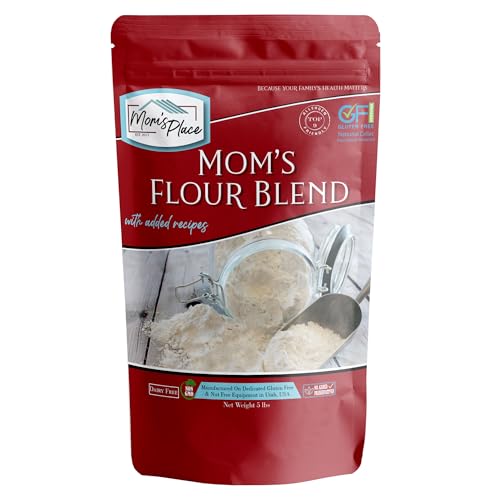 Mom's Place Gluten-Free Flour Blend, Vegan, Nut Free, Dairy Free, Corn Free & Soy Free, 5 Lbs
