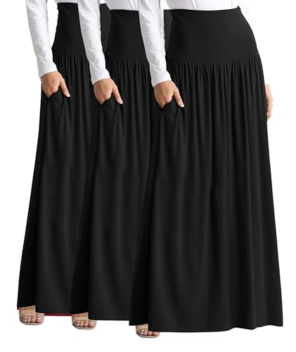Maxi Skirts for Women Ankle Length Skirt Casual Long Skirt