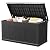 Skepphlay 260 Gallon Deck Box Extra Large, Outdoor Storage Box Lockable, Patio Storage Box Waterproof and UV Resistant, 440lbs Load Capacity for Garden, Patio, Pool (Black)