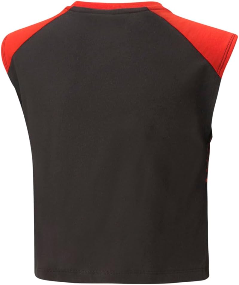 PUMA Kids Girls Miraculous Crew Neck Sleeveless Casual Tops Casual - Black