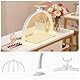 Lmaqfum Halbmond Lampe für Nagel Schreibtisch, Faltbare LED Nageltischlampe für Nail Tech mit Telefonhalter,Nageltisch lampe mit 3 Farbmodi 10 Helligkeiten für Schönheit Tattoo Maniküre (71CM/36W)