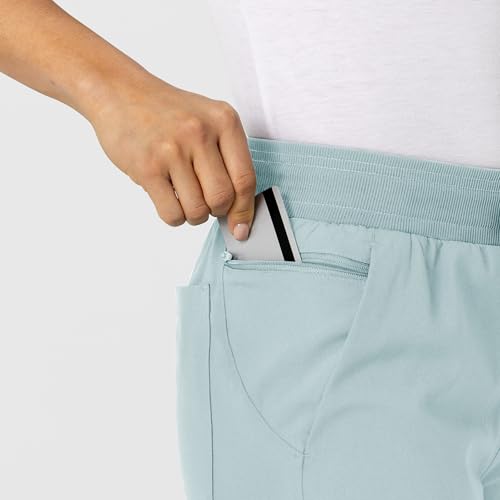 Image of Wink W123 Women's Flex-n-Reach Track Scrub Pant, Black, Large Petite