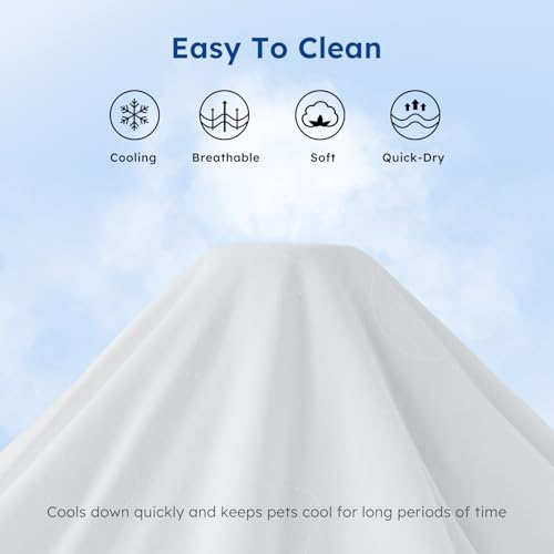 ZOMISIA Cooling Blanket for Large Dogs - High Cold Washable Pet Blanket, Travel Soft Dog Summer Essentials, Grey, 40"x50" - Image 6