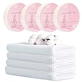 Toplive Compressed Towel,4 Pcs Portable Travel Towel Tablets Disposable Bath Towels 27 X 39 Inch for