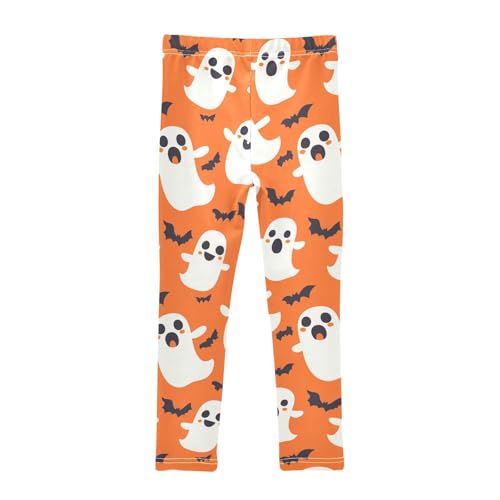 Monsters Ghost Girls Leggings,Workout Leggings for Girls Toddler Athletic Legging Size for 3-10T2