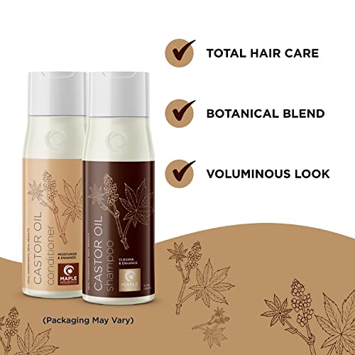 Castor Oil Shampoo And Conditioner Set - Jamaican Black Castor Oil Shampoo And Biotin Collagen Keratin Conditioner For Scalp Care - Sulfate Free Shampoo And Conditioner For Fine Hair And Dry Scalp #TOP2