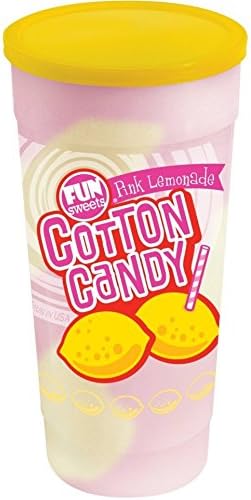 Fun Sweets Cotton Candy, Pink Lemonade, 4 Ounce