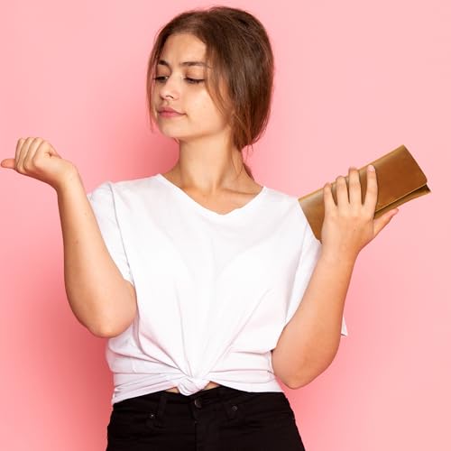 HIFA Leather Wallet Women, Purses for Women - Soft Touch Rustic Leather, Retro Style, 4 Card Pockets with Cash Slot, Compact Convenience and Ideal Gift - Wallets for Women, Womens Wallet, Brown4