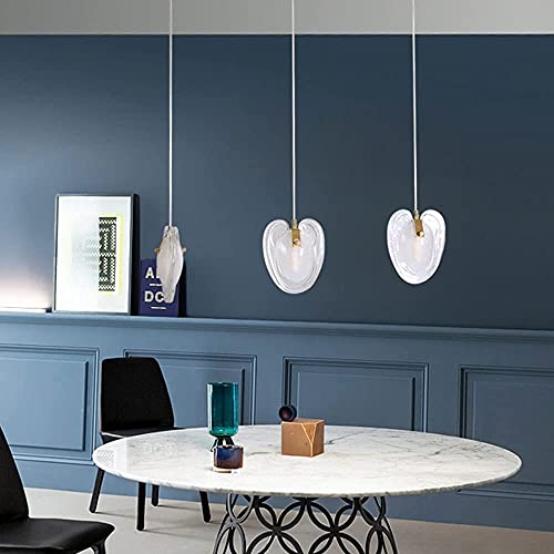 Lámpara de araña transparente para comedor mini iluminación colgante decorativa de cristal 4