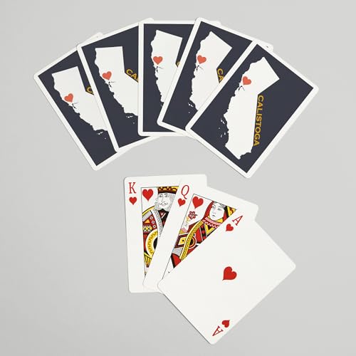 Baraja de Cartas Póker Lantern Press Calistoga 52 naipes miniatura 7