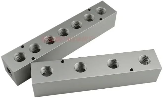 35x35mm 3/8" BSP Female Aluminium Alloy Distributor Manifold Splitter Block Pneumatic Air Fitting(10 Ways Hole CD-25mm)