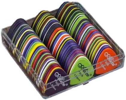 Alice Guitar Picks, 20 Piece Professional Assorted Thickness Set, Multicolored, Premium Plastic for Electric and Acoustic Guitars