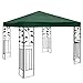 Telo Per Gazebo 3x3 M, Copertura Gazebo Ricambio, In Tessuto Poliestere 200g/m², Impermeabile E Anti-UV (Colore : Dark green) immagine
