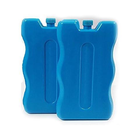 Blue 2 pack Reuseable Freeze Board Ice Blocks 200 Grams Cooler Blocks ideal for a Picnic ice blocks for cool bags lunch boxes cool boxes Cover