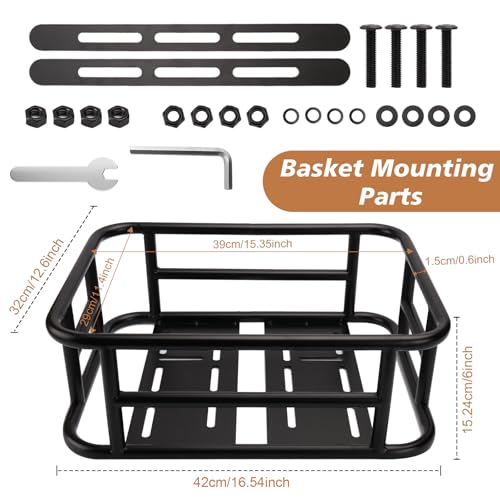 Bike Basket Rear, Bicycle Basket with Liner,Waterproof