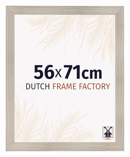 Dutch Frame Factory - Marco de foto 56x71 cm - Roble Claro - Marco de fotos fabricado MDF en cristal acrílico antirreflectante - Marco 56x71 cm - Praag