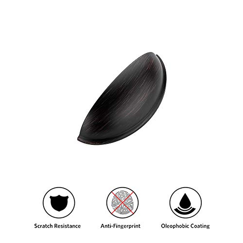 Image of Ravinte Oil Rubbed Bronze Drawer Pulls Cabinet Cup Pulls 3 Inch 25 Pack | Kitchen Hardware, Cup Pull Shape, Cabinet Handles, Drawer Handles, Smooth Drawer Grip,For Dressers, Cupboards