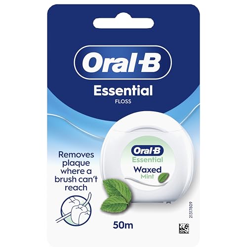 Oral-B Essentialfloss mint gewachst 50m (Zahnseide), 3er Pack (3 x 1 Stück)