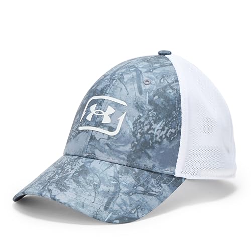 Under Armour Men's Fish Hunter Stretch Fit, (025) Castlerock/White/Halo Gray, Medium/Large