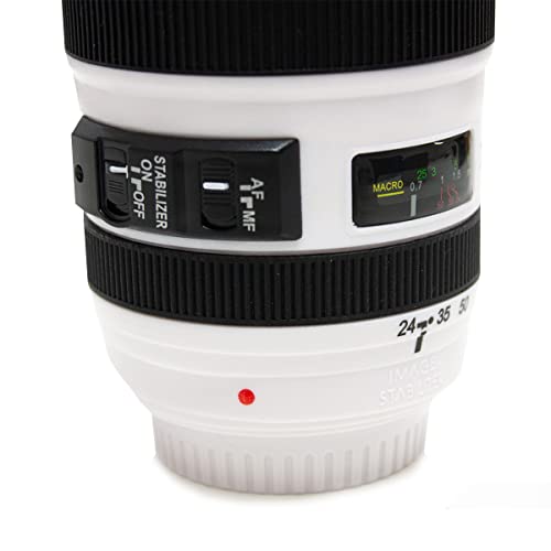 Copo Térmico Lente Câmera Ef 24-105mm Caniam Caneca Macro BRANCO