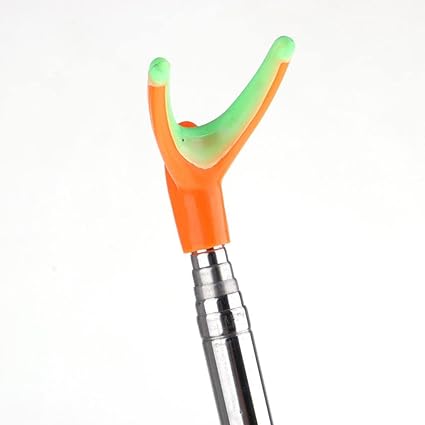 Ubersweet Stainless Steel Telescopic Fishing Rod Holder Rod Ground Support Stand 2.4m (66017150JEL)