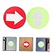 MUSISALY 20pcs Reflective Arrow Trail Markers Bright Glow for Outdoor Camping and Stairway Navigation