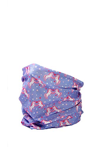 RUFFNEK Corazones de Unicornio li Bufanda / Calentador de cuello para niñas, mujeres Bandana / bufanda multifuncional