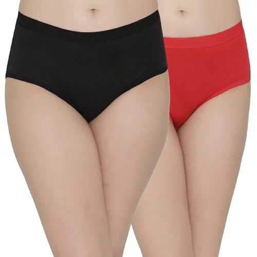 Image of SONA Women's Soft Cotton Inner Elastic Plain Daily Use Hipster Panties