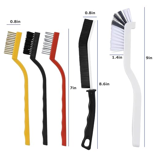 Image of Crevice Cleaning Brush 12Pcs, Hard Bristle Deep Cleaning Brushes Supplies for Household use, Kitchen, Bathroom, Corner, Grout, Sink, Cup, Teapot, Bottle, Blender