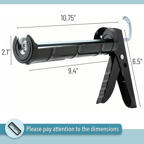 Image of Bates- Caulking Silicone Gun, 10:1 Thrust Ratio, Hand Caulking Guns, No Drip