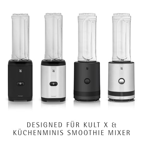 WMF Kult X Mix & Go/Küchenminis Trinkflasche 600 ml, Smoothie Flasche, Mixbehälter, Smoothie Becher aus Tritan-Kunststoff, bruchsicher