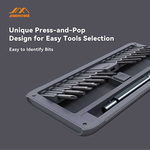 Jimihome Precision Screwdriver Set With Tweezers Repairing Magnetic Screwdriver Kit Of 26 Pieces Snap To Go Precision Repair Tools With Bits For Electronics Pc Laptop Tablet Repair Diy #TOP2