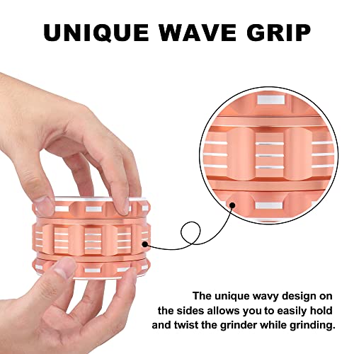 Tirirs Large Grinder (3", Rose Gold) #TOP2