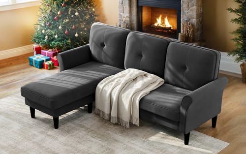 Welzona Couches for Living Room, 83" Velvet Modern Sofas for