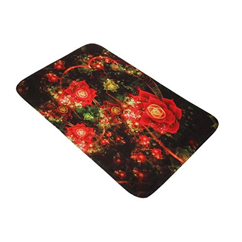 Badvorleger-Set, WC-Deckelbezug + Badvorleger – L, 3-teilig, rutschfest, für jeden Anlass (Farbe: Rot, Größe… – Bild 4