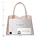 KKXIU Triple Compartments Purses and Handbags for Women Fashion Ladies Satchel Shoulder Top Handle Bag (3-Pink)