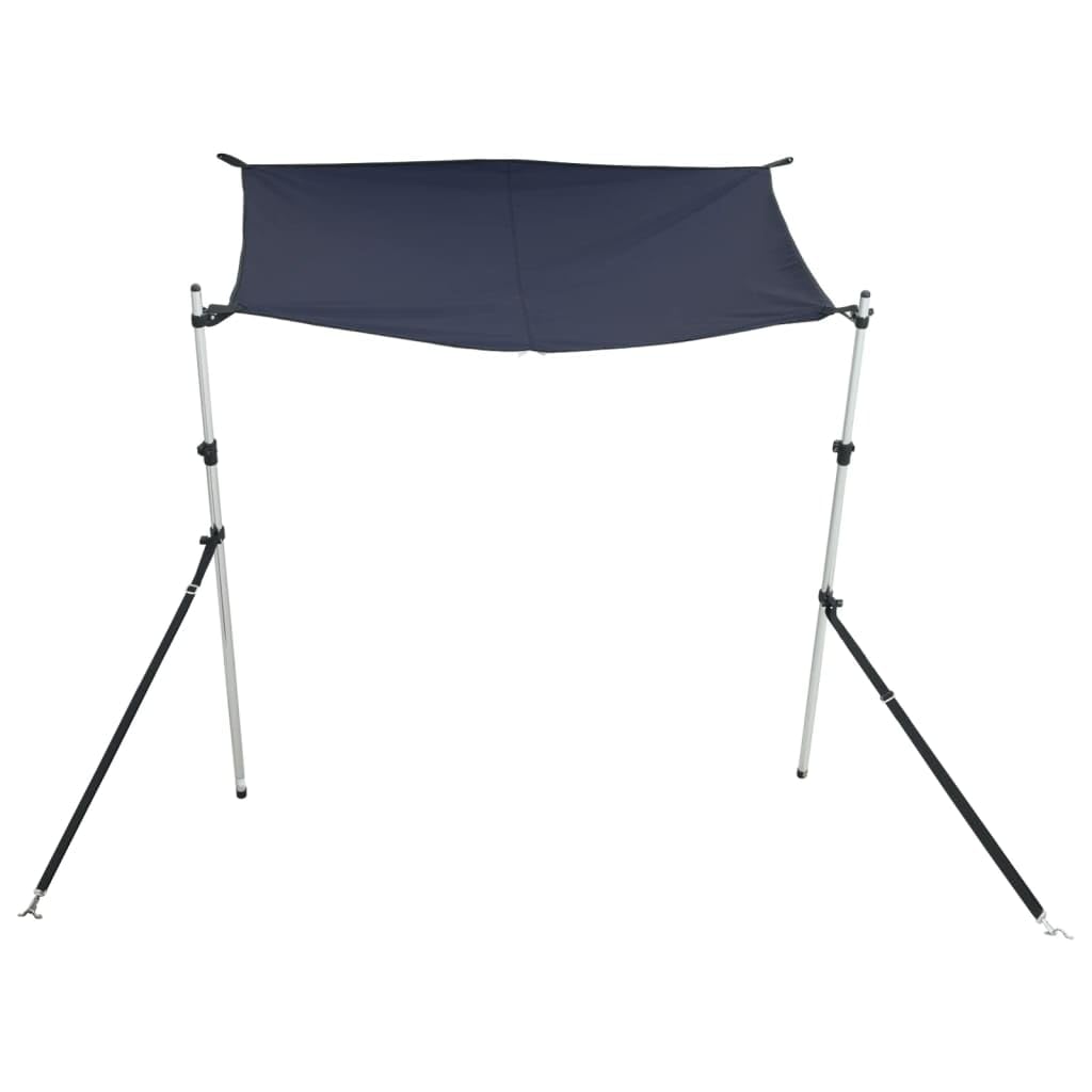 Bimini pour Bateau, Bimini Top Taud de Soleil Extension d'ombrage T-Top Bleu Marine 170x208x(115-183) cm