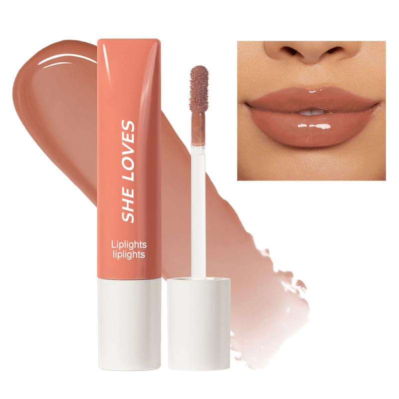 Shiny Glossy Lip Gloss, Moisturizing Lip Shiny Lip Glaze, High-Shine 24-Hour Hydrating, Moisturizing, Repairing, Non-Sticky Glossy Liquid Lipstick for Women and Girls (#04)