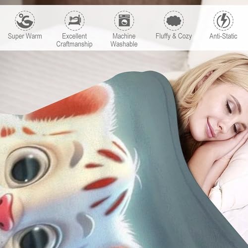Couverture tigre en flannel douce et chaude pour canapé ou lit, plaid lavable de 180x200 cm - 6