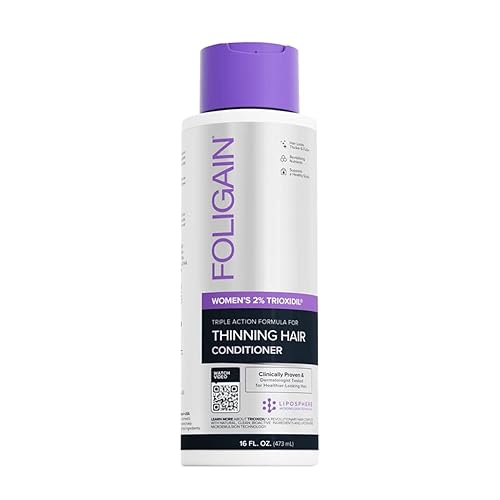 Miniatura 10 de Foligain Acondicionador de triple acción para adelgazar el cabello, acondicionador voluminizador para mujeres, 8 onzas líquidas.