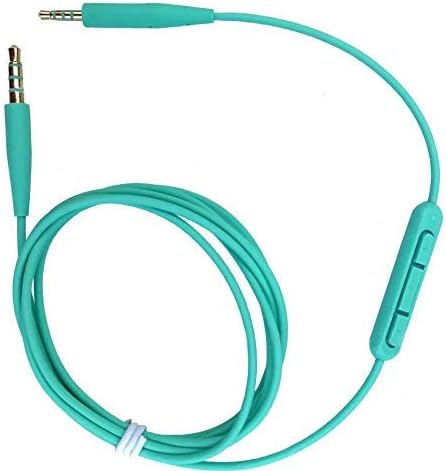 OEM Replacement Audio Cable with Mic & Remote for Bose On-Ear 2/OE2/OE2i/QC25/QC35/Soundlink/SoundTrue Headphones, Compatible with iPhone & Android(Green)