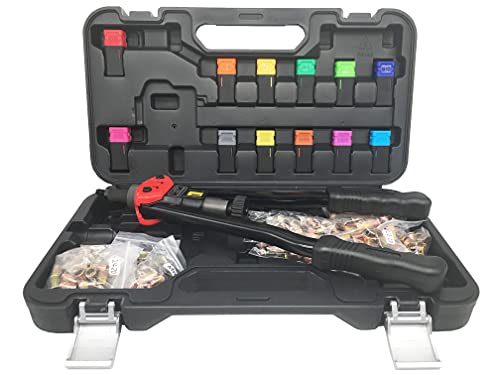 Zsy 16" Rivet Nut Tool, Professional Rivet Nut Tool Setter Kit Including 12 Metric And Sae Mandrels, 120Pcs Assorted Rivet Nuts, Rugged Carrying Case #TOP4