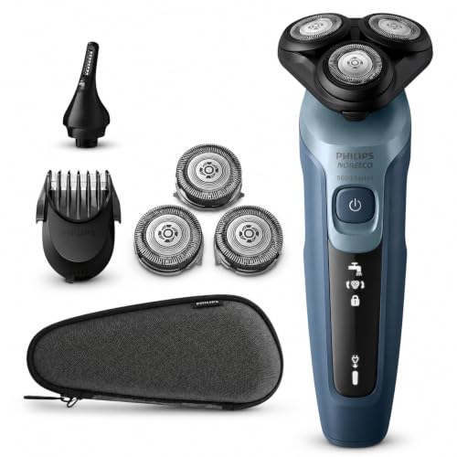 Image of PHILIPS AquaTouch Wet & Dry Electric Shaver for Men, Rechargeable Rotary Razor with ComfortCut Blades and Precision Trimmer 5D Flex Head-Packaging May Vary