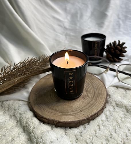 Image of Mini Soy Wax Scented Candles - Luxury Soy Wax Scented Candles, Long Burn Time, Black soot- Free Pack of 2 (Aesthetic Candle, Luxury Candle)