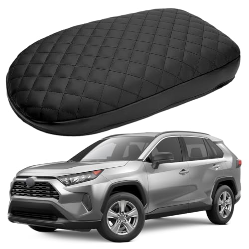 Image of Center Console Armrest Cover for Toyota RAV4 2019 2020 2021 2022 2023 2024 2025 Fully Covered Anti-Scratch Protector Interior Accessories