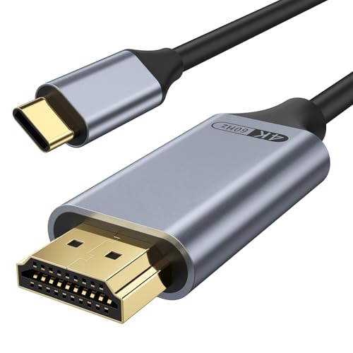 USB Type C HDMI ϊP[u 2m 4K@60Hz fo Type-c to HDMIϊA_v^[ Mac-Book/i-Pad Pro/Air/mini/i-Phone17/16 Pro/GalaxyΉΉ j^[P[u