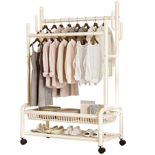 洗濯物干し 物干し 多機能 ものほし 大容量 ベランダ 車輪付き衣類ラック ランドリーショップ、リビングルーム、寝室用 布団干し ステンレス 錆びない 省スペース 梅雨対策 室内 屋外 ベランダ 物干しスタンド ものほしざお せ 物干し台 タオル干し 室内